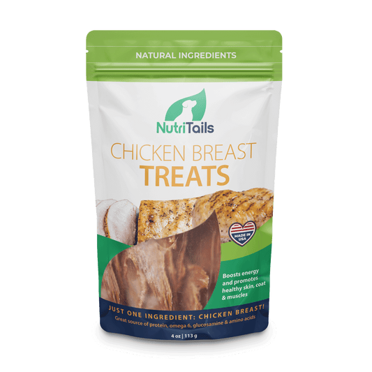 NutriTails Natural Real Chicken Breast Dog Treats, Made in USA