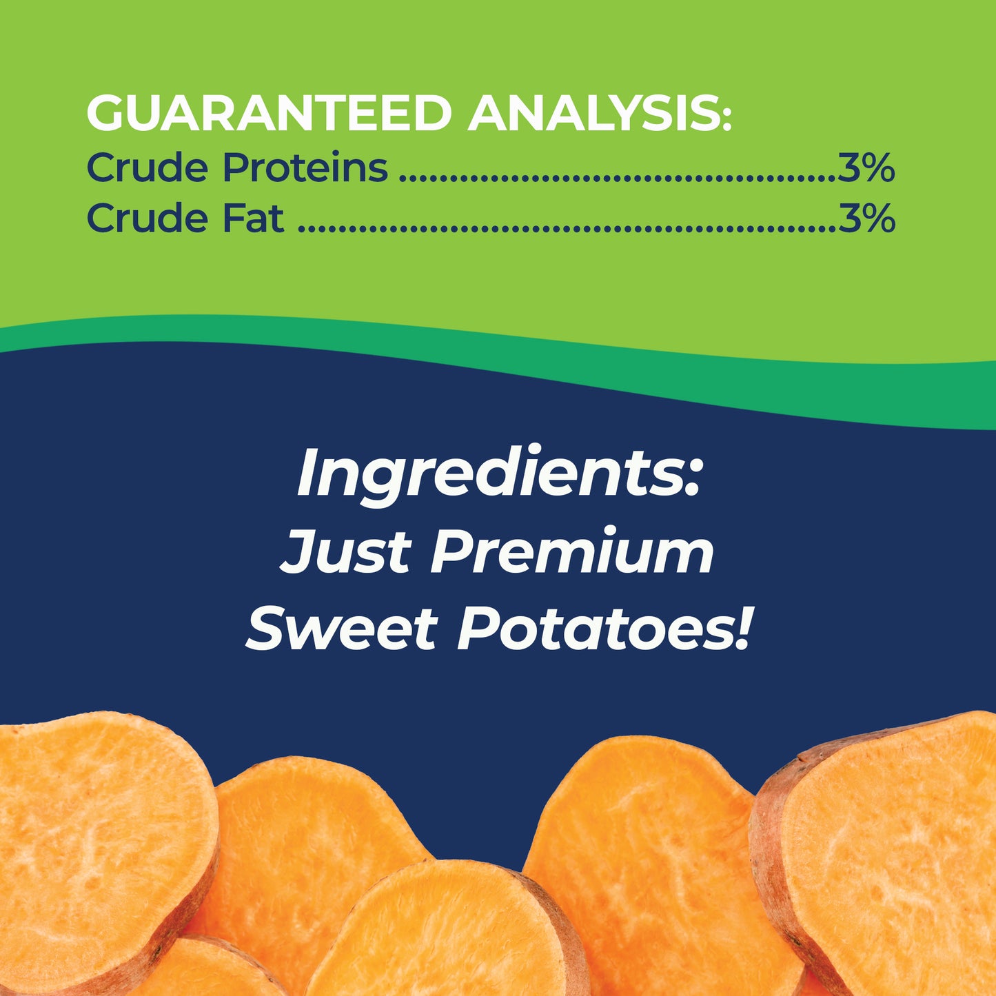 NutriTails Natural Sweet Potato Dog Treats, Single Ingredient, Made in USA