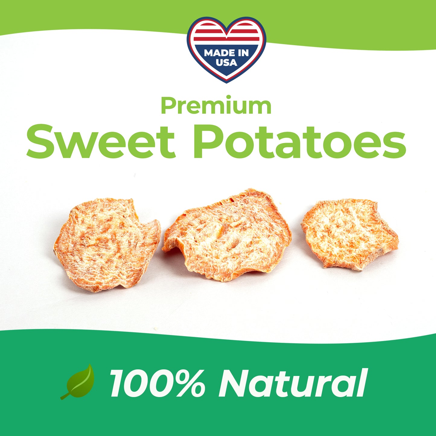 NutriTails Natural Sweet Potato Dog Treats, Single Ingredient, Made in USA